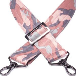 New without tag Lug Adjustable Classic Bag Strap - 1.5" in Camo Rose